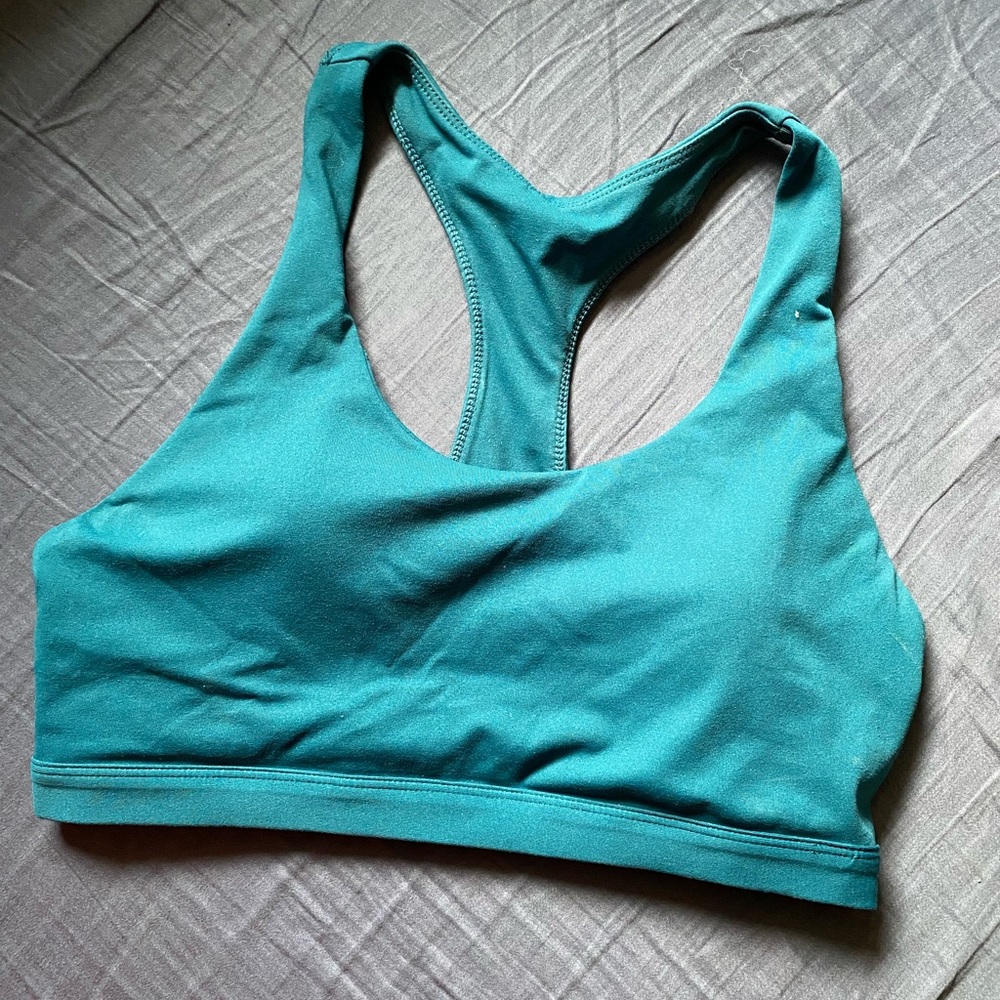 Teal Fabletics Sports Bra
